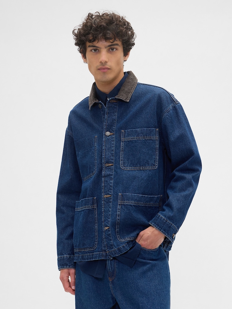 Relaxed Denim Barn Jacket
