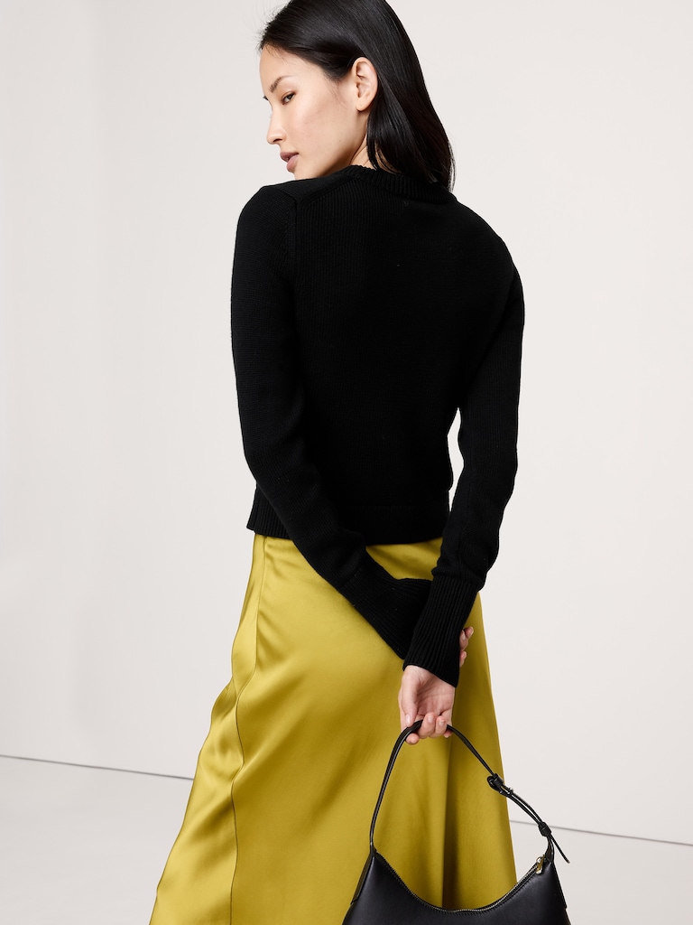 Larkspur Cotton-Silk Shrunken Sweater