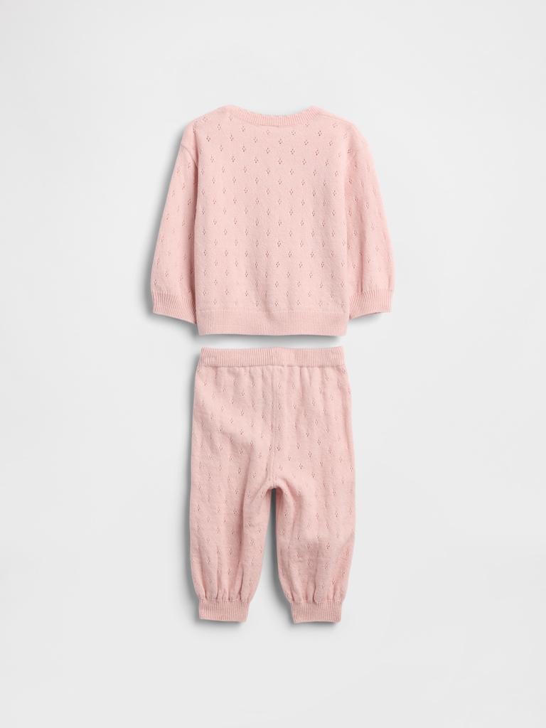 Baby CashSoft Pointelle Outfit Set