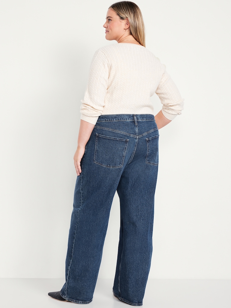 Low-Rise Slouchy Wide-Leg Jeans