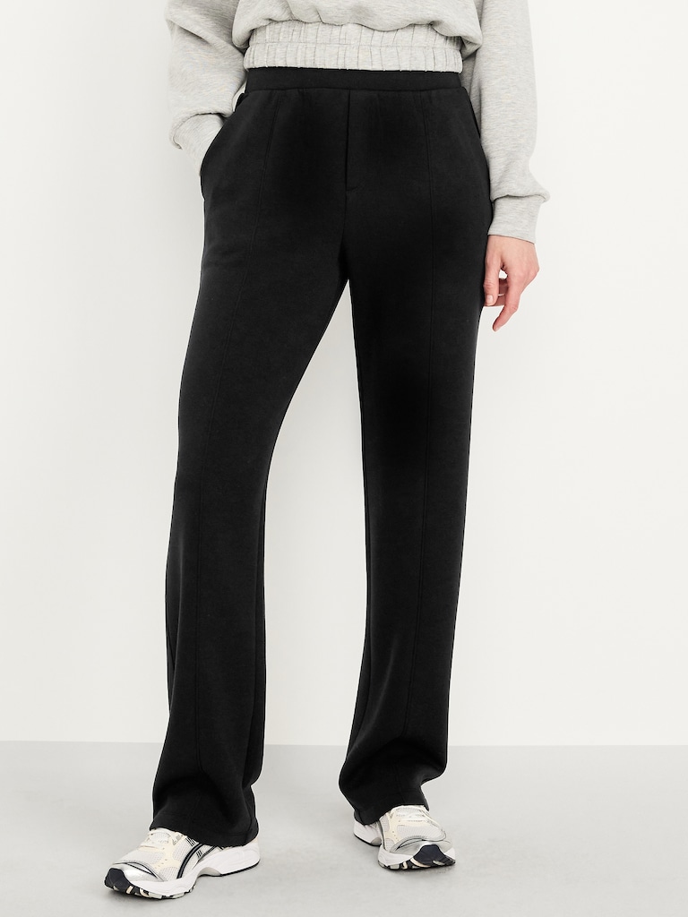 High-Waisted Bounce Fleece Trouser Sweatpants
