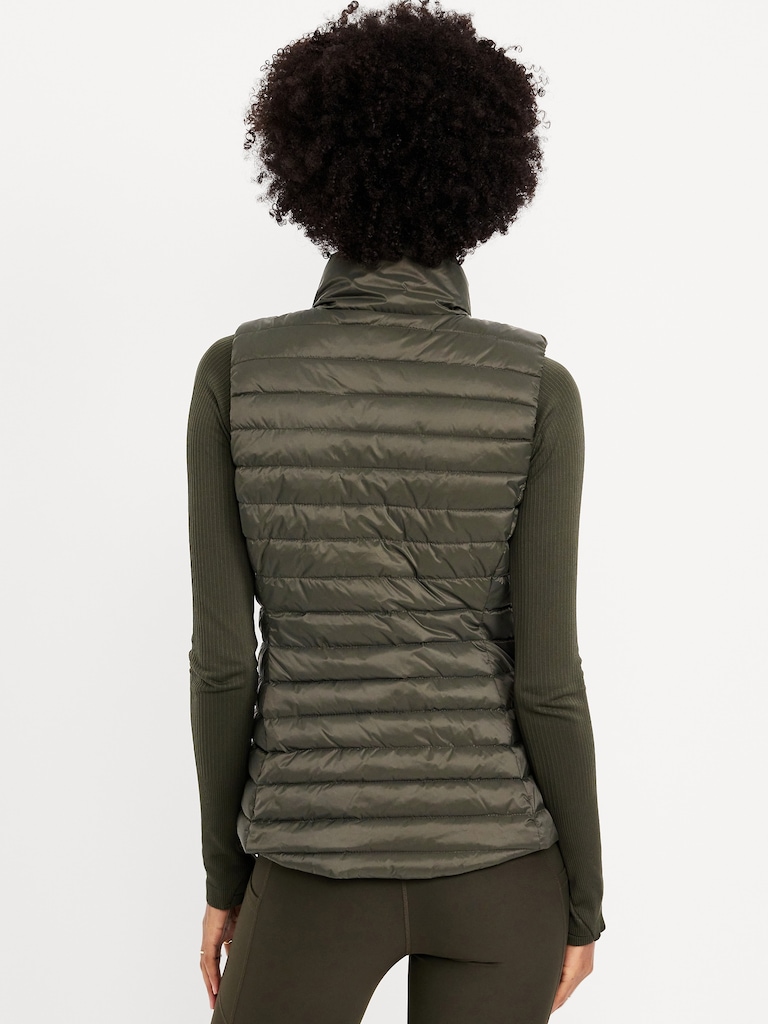 Water-Resistant Packable Puffer Vest