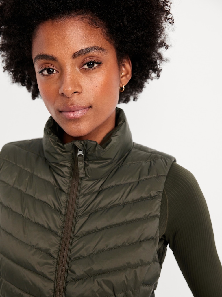 Water-Resistant Packable Puffer Vest