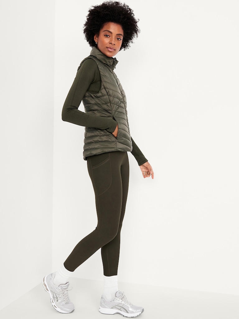 Water-Resistant Packable Puffer Vest