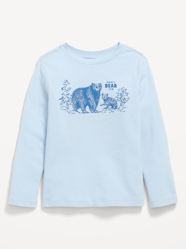 Long-Sleeve Unisex Graphic T-Shirt for Toddler