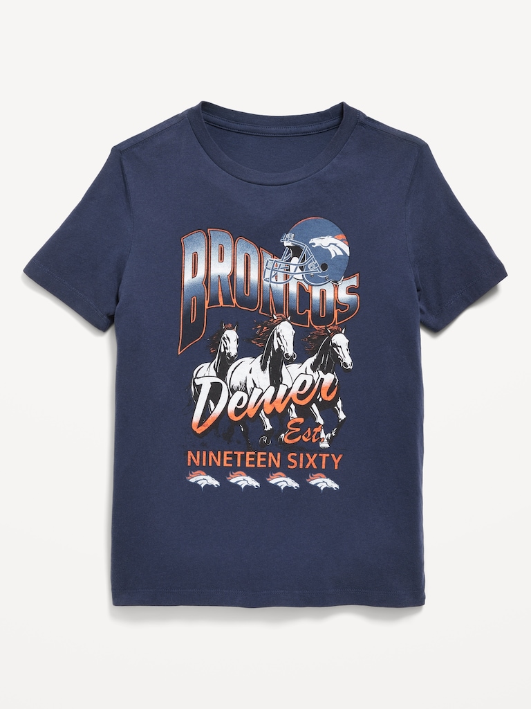 Denver Broncos Gender-Neutral Graphic T-Shirt for Kids