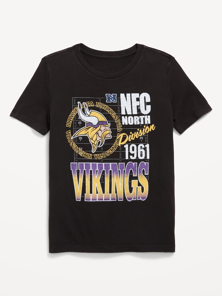 Minnesota Vikings Gender-Neutral Graphic T-Shirt for Kids
