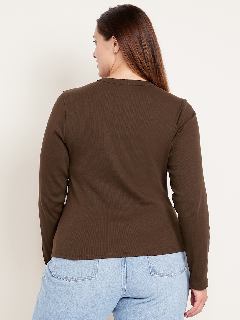 Snug Long-Sleeve Crew-Neck T-Shirt