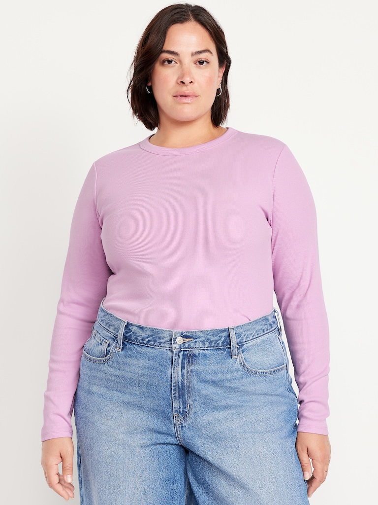 Snug Long-Sleeve Crew-Neck T-Shirt