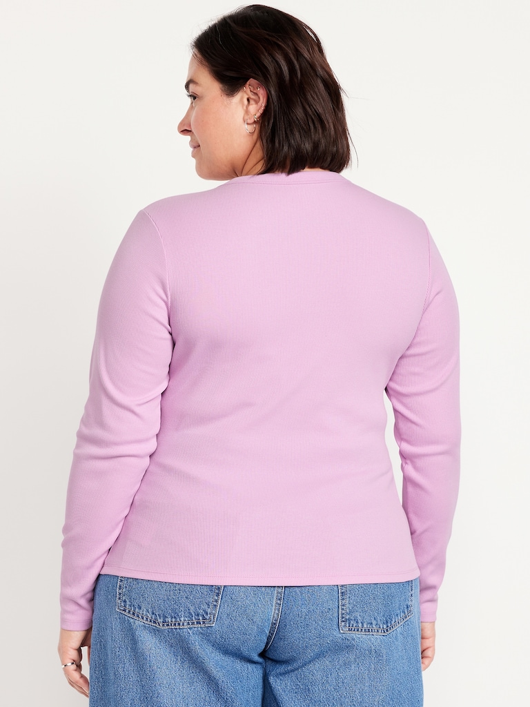 Snug Long-Sleeve Crew-Neck T-Shirt