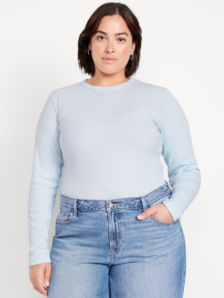 Snug Long-Sleeve Crew-Neck T-Shirt