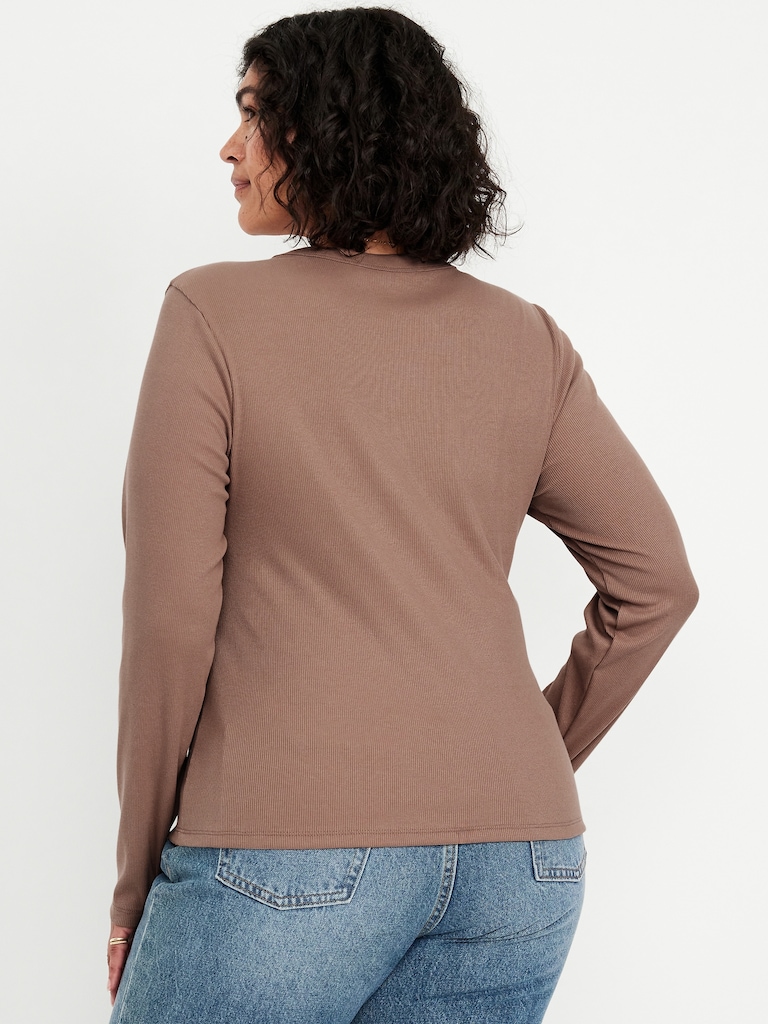 Snug Long-Sleeve Crew-Neck T-Shirt