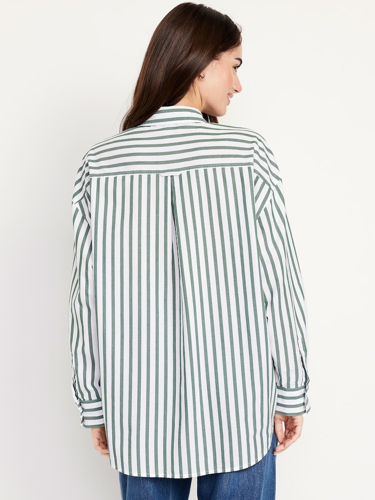 Oversized Button-Down Boyfriend Shirt