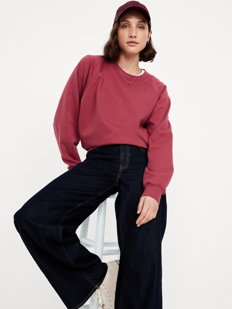 SoComfy Oversized Raglan Sweatshirt