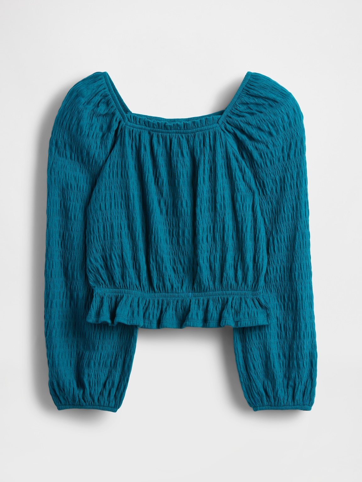 Kids Crinkle Peplum Top