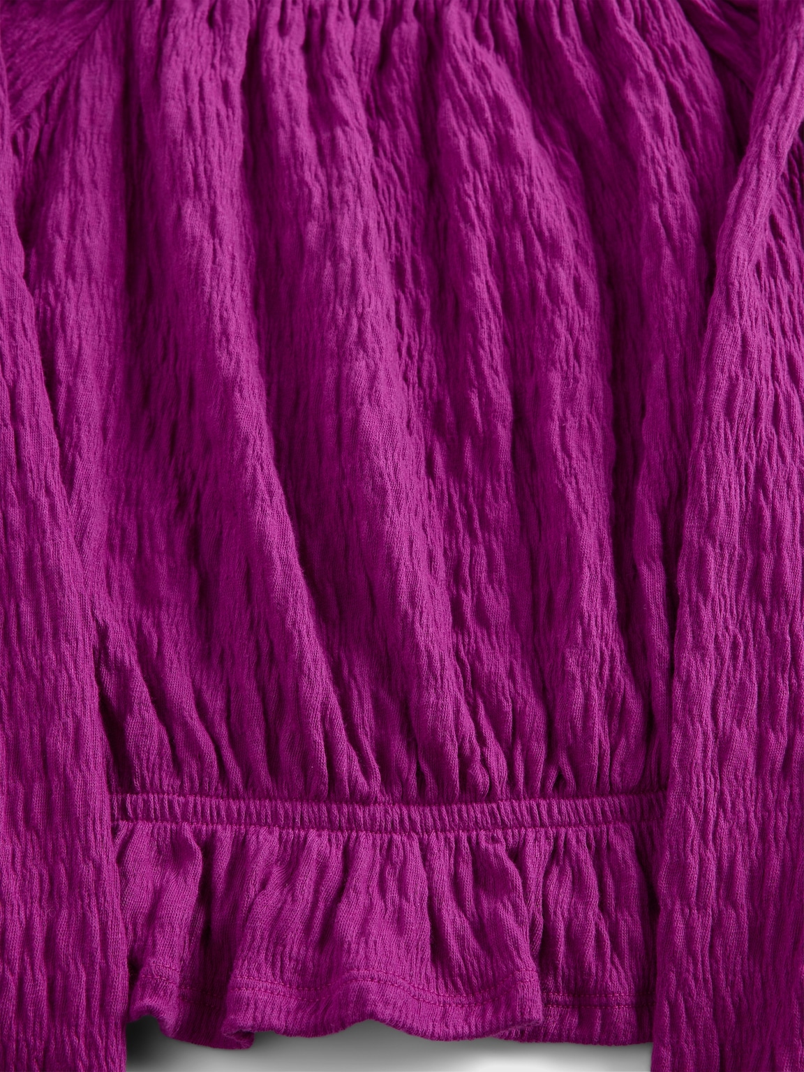 Kids Crinkle Peplum Top