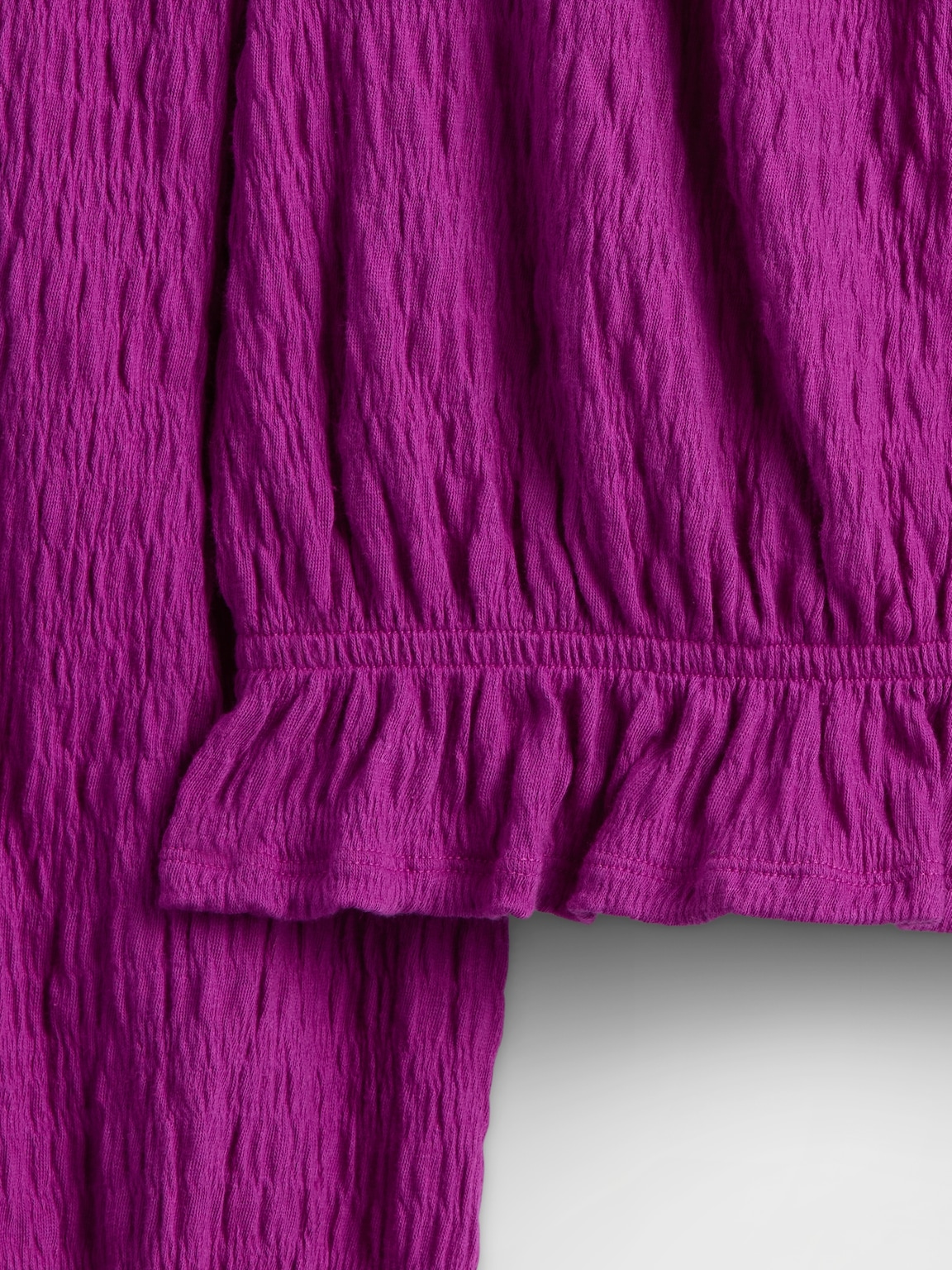 Kids Crinkle Peplum Top