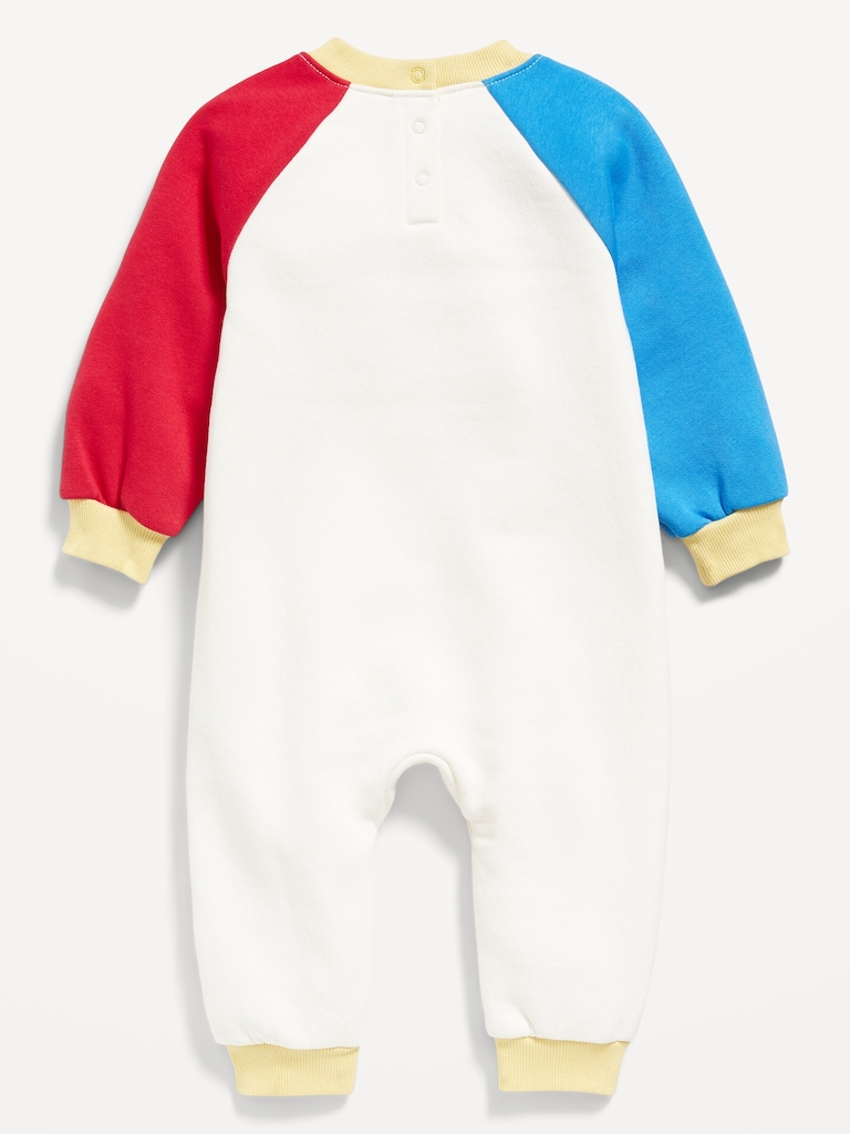 Long-Sleeve Fleece One-Piece Jumpsuit for Baby