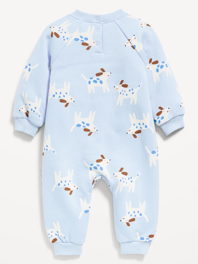 Long-Sleeve Fleece One-Piece Jumpsuit for Baby