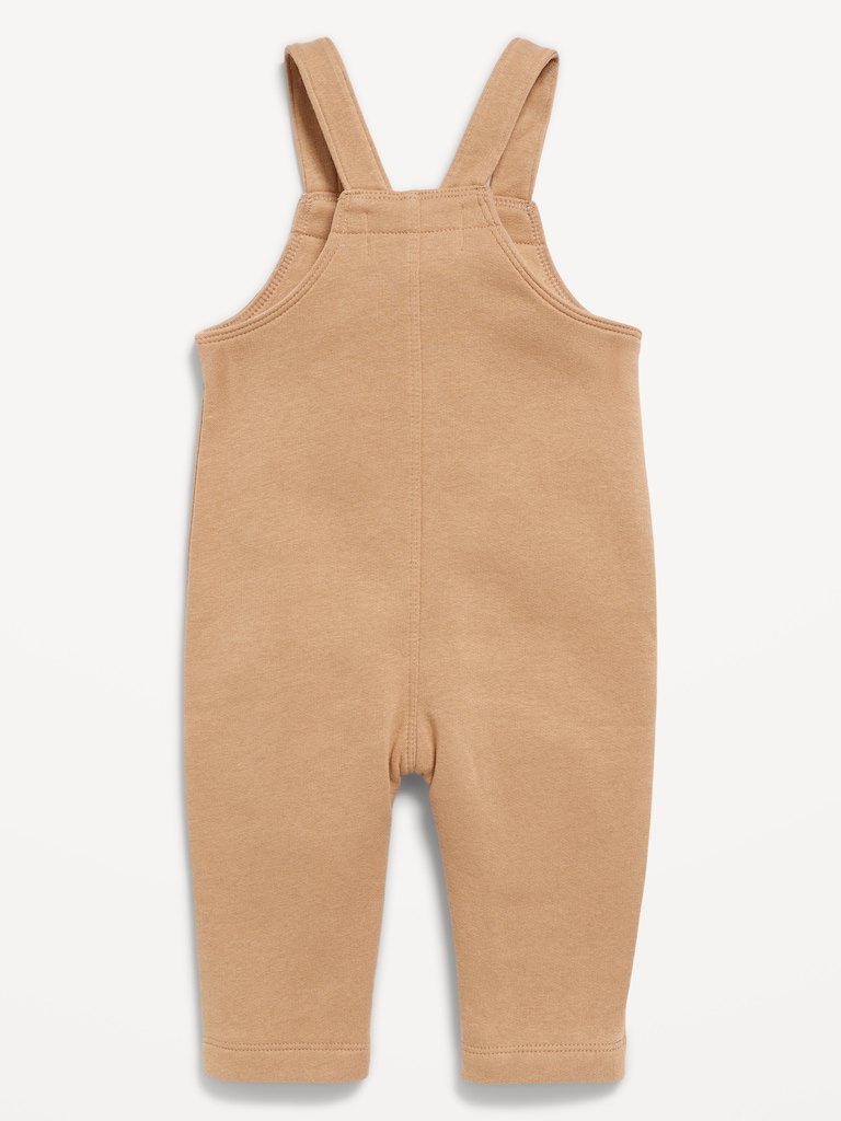Fleece Button-Front Overalls for Baby
