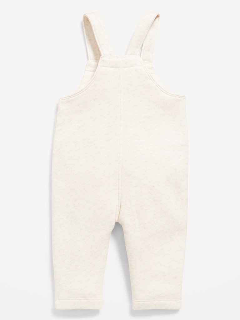 Fleece Button-Front Overalls for Baby