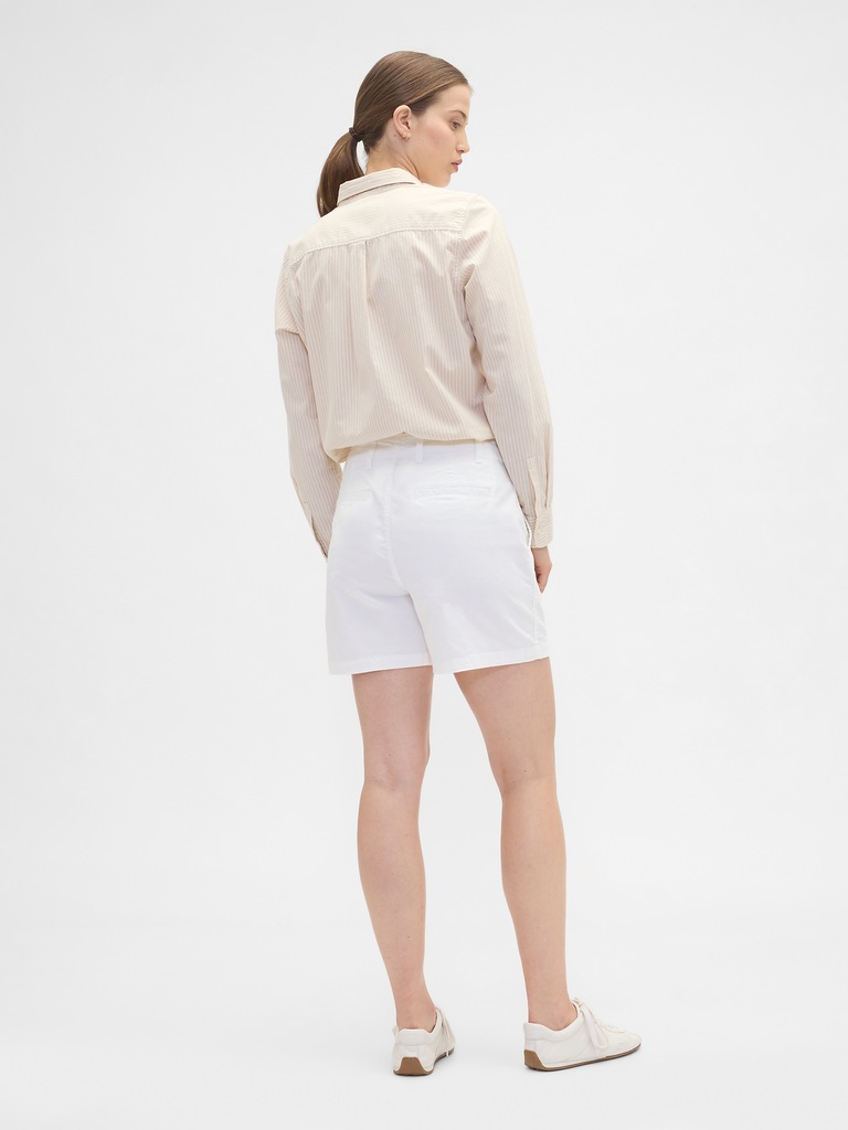 5" Mid Rise Downtown Khaki Shorts