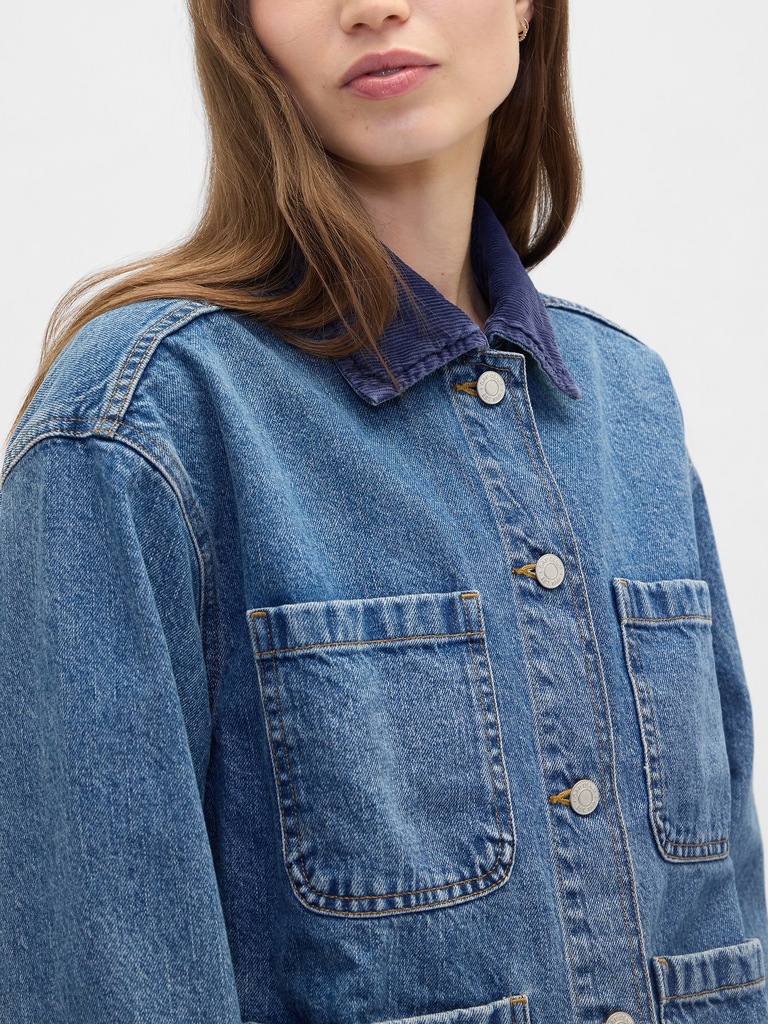 Relaxed Denim Chore Jacket