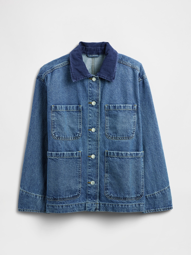 Relaxed Denim Chore Jacket