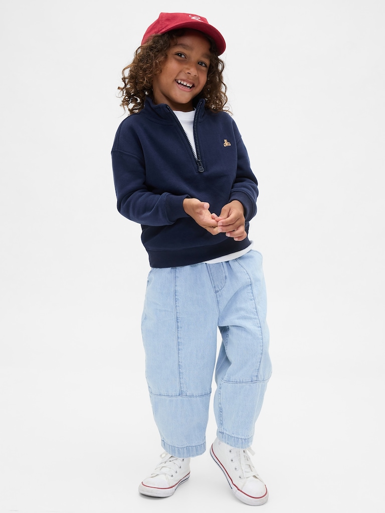 Baby & Toddler Pull-On Barrel Jeans