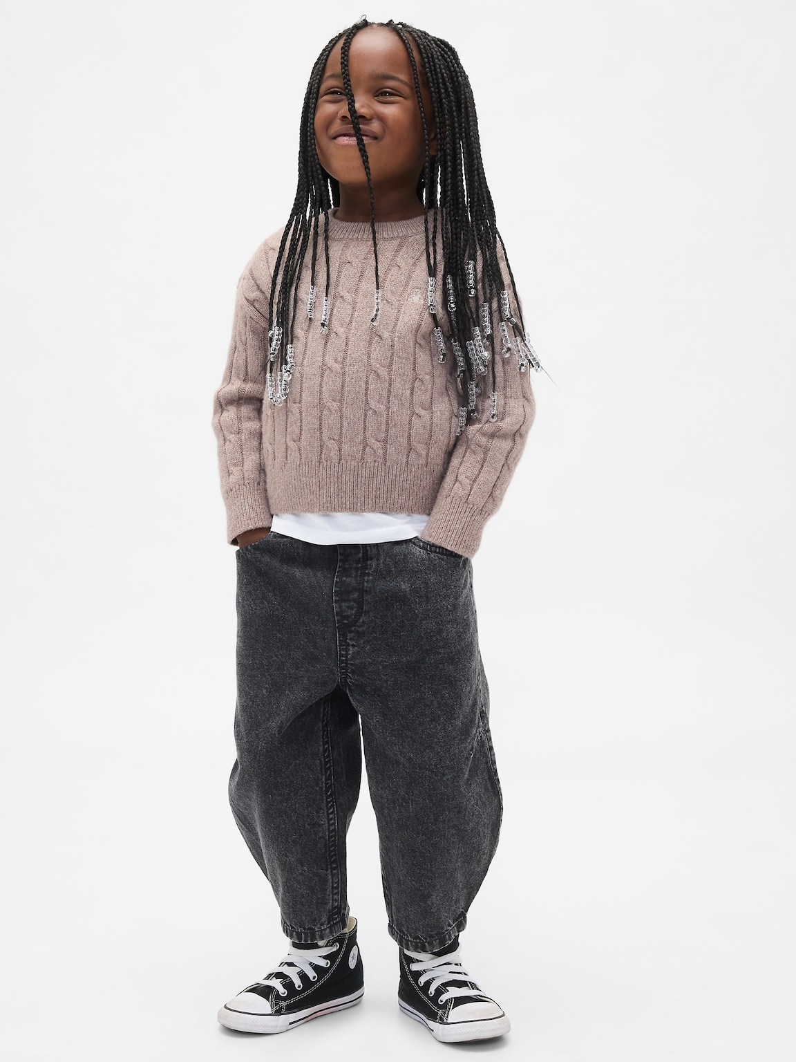 Baby & Toddler Pull-On Barrel Jeans