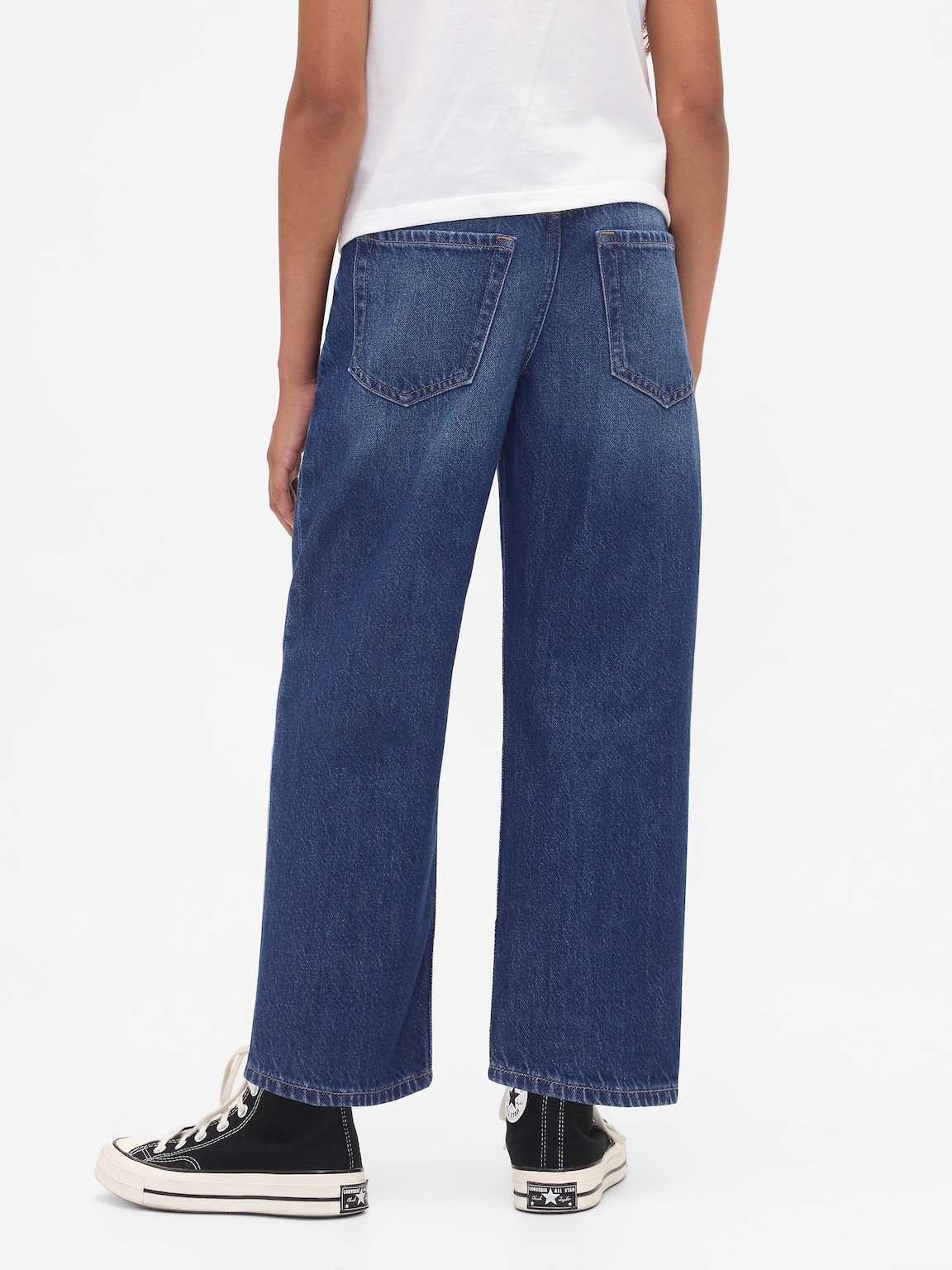 Kids Mid Rise UltraSoft Relaxed Crop Jeans