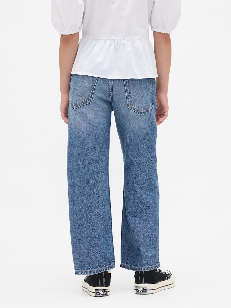 Kids Mid Rise UltraSoft Relaxed Crop Jeans