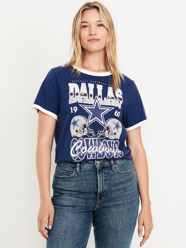 Dallas Cowboys EveryWear Crew-Neck Ringer T-Shirt
