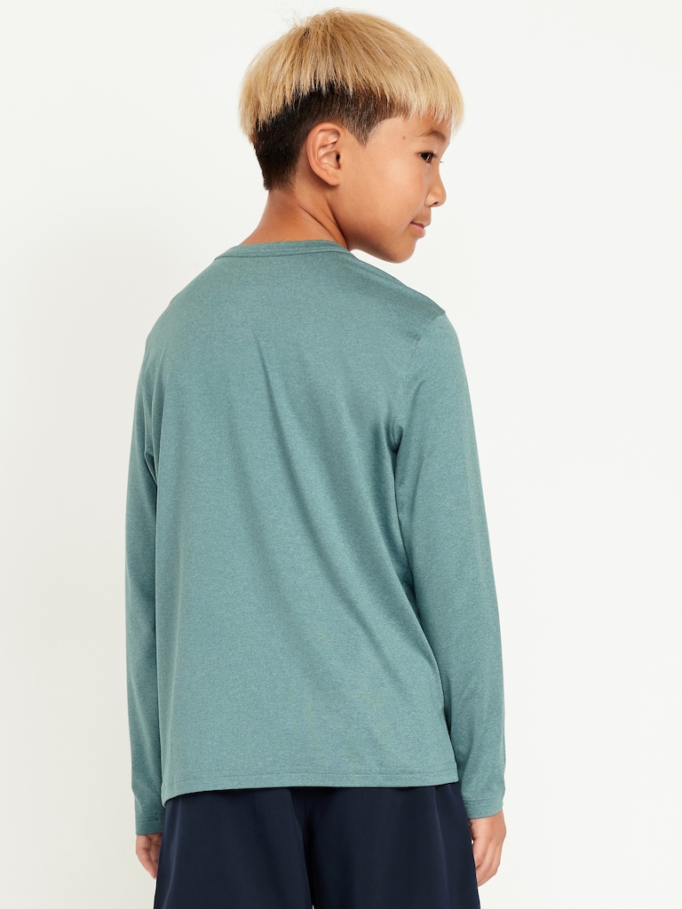CloudMotion Long-Sleeve Graphic Performance T-Shirt for Boys