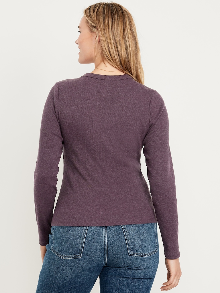 Snug Long-Sleeve Crew-Neck T-Shirt