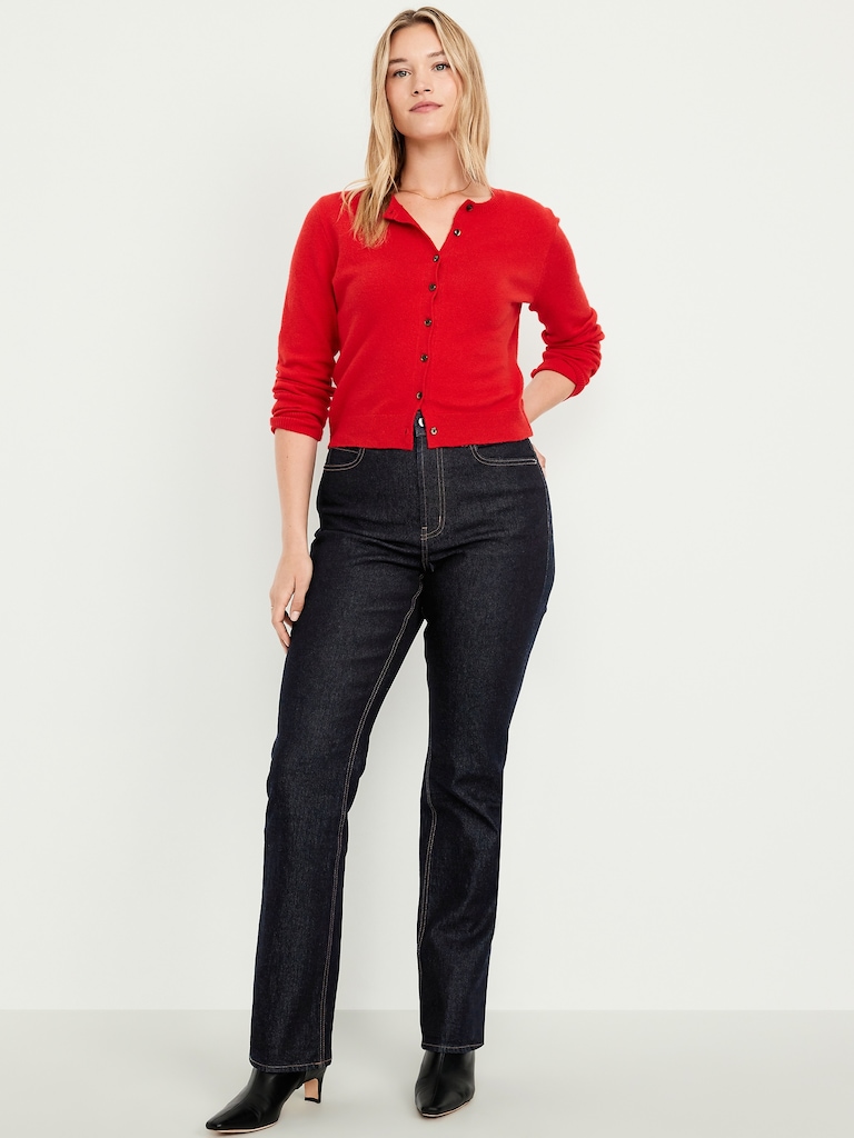 Extra High-Waisted Baby Boot-Cut Jeans