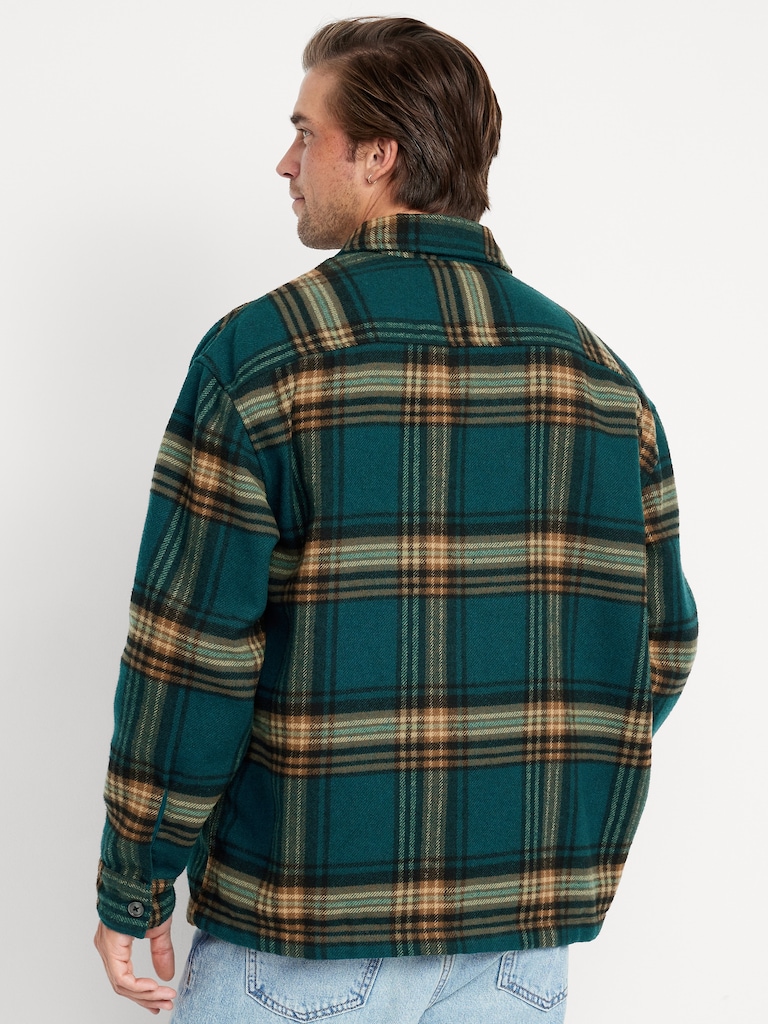Oversized Heavyweight Plaid Flannel Shirt