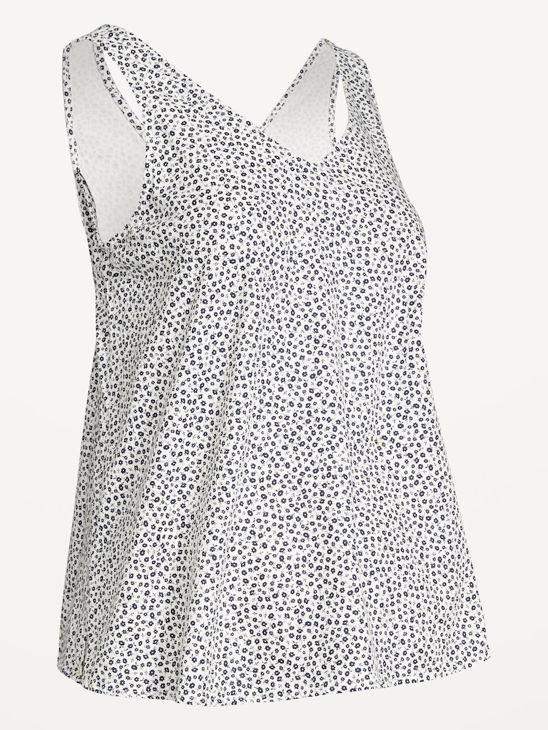 Maternity Crepe Shell Tank