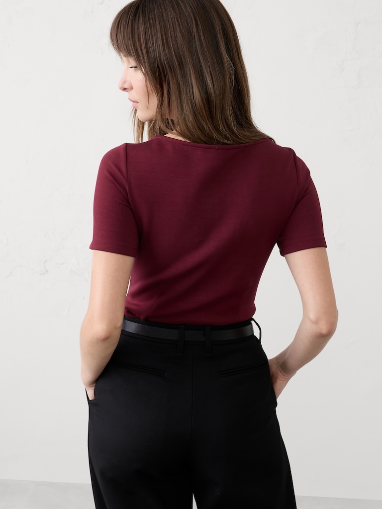 Soft Touch Seamed Top