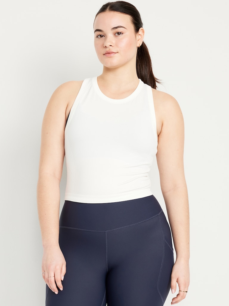 Fluid Seamless Fitted Crop Tank Top