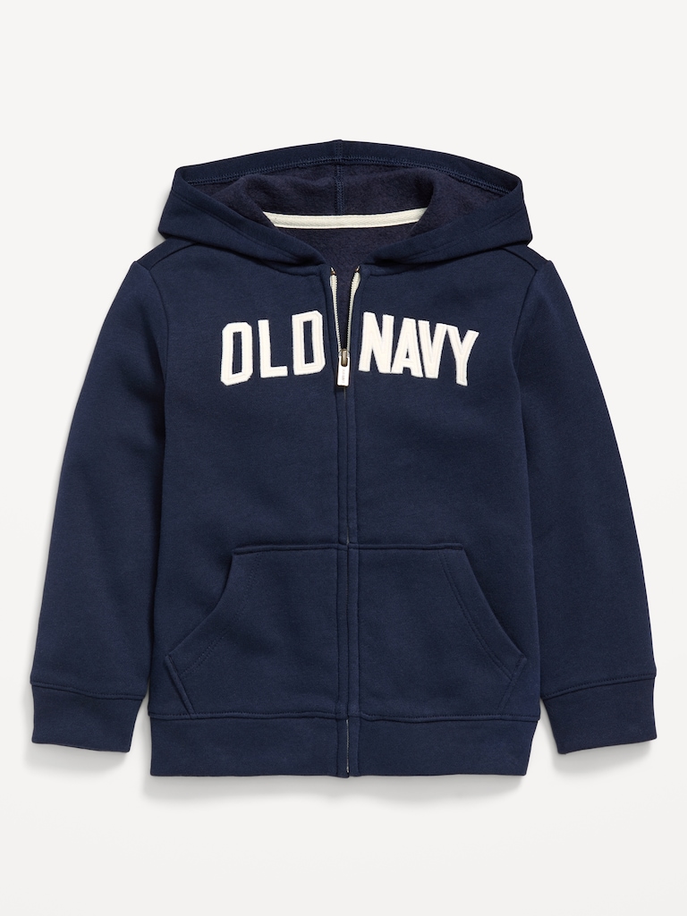 Unisex Logo-Graphic Zip Hoodie for Toddler