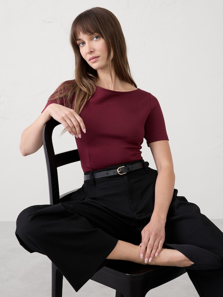 Soft Touch Seamed Top