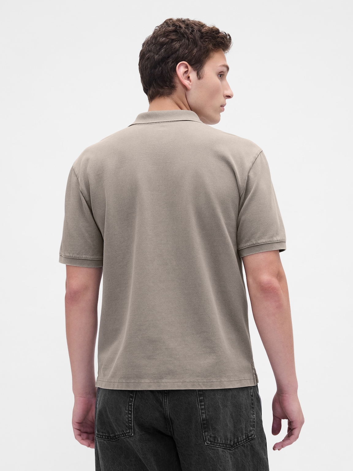Relaxed Pique Polo Shirt