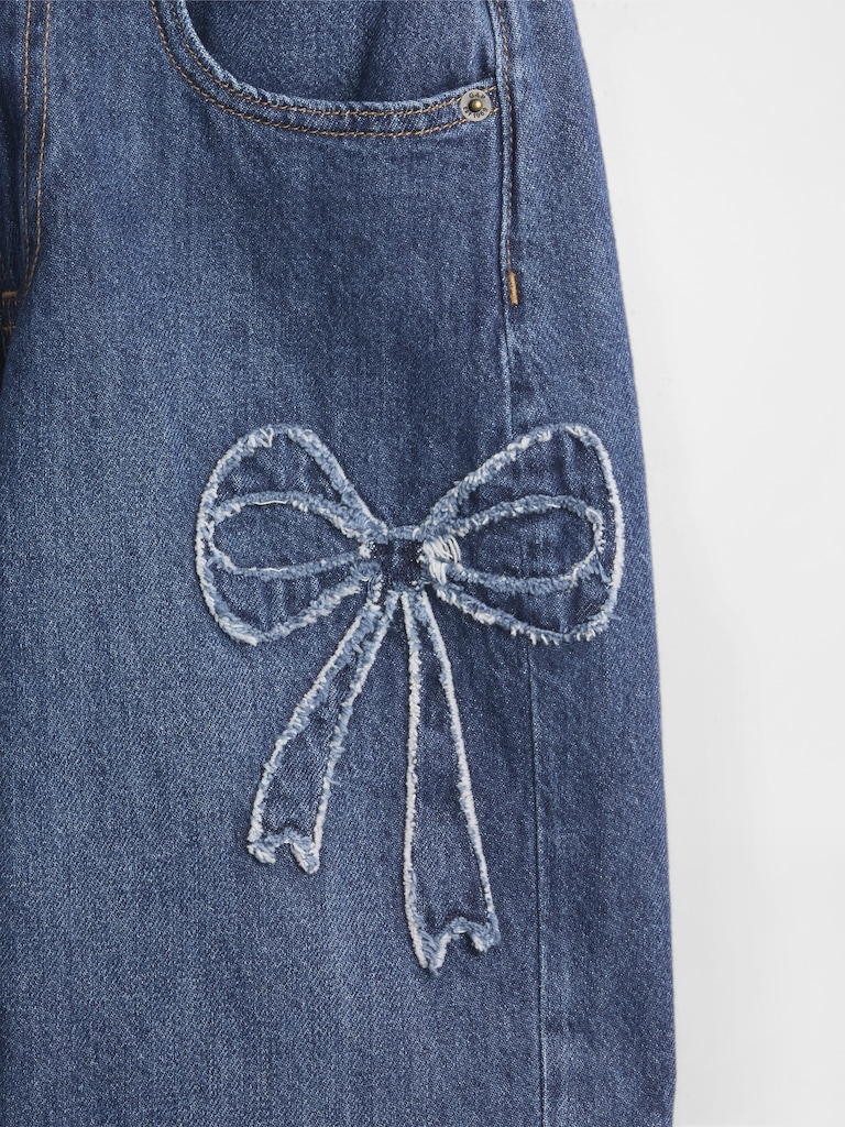 Kids Low Rise Stride Wide-Leg Jeans
