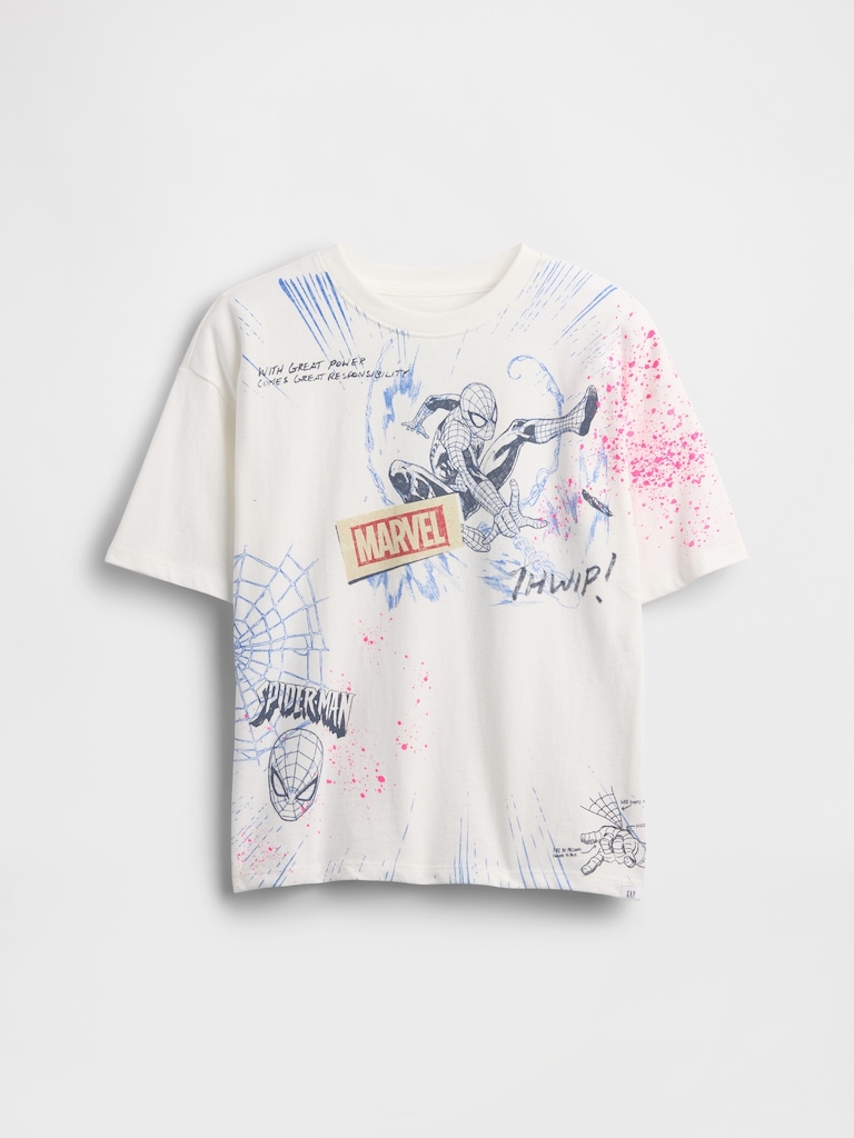 Kids Marvel Relaxed Graphic T-Shirt