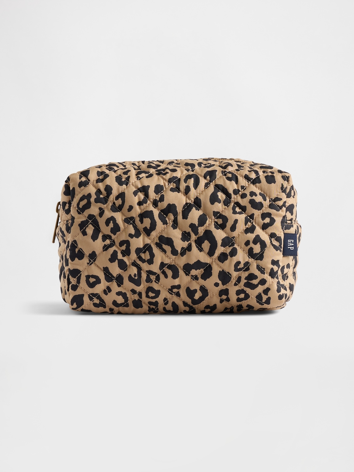 Kids Quilted Leopard Pouch
