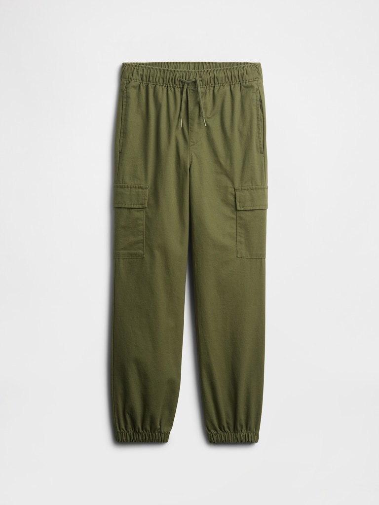 Kids Twill Cargo Joggers