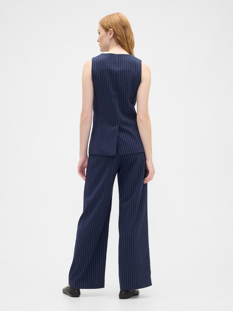 Recycled Mid Rise Easy Wide-Leg Pants