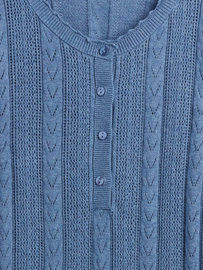 Pointelle Henley Top