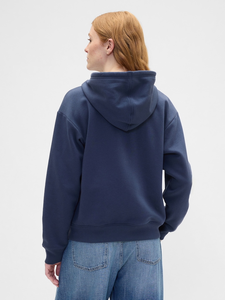 Relaxed Gap Logo Zip Hoodie